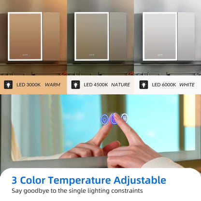 WOODBRIDGE | Smart Medicine Cabinet | with LED Lighting, Anti-Fog Mirror & Compact Bathroom Storage