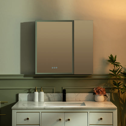 WOODBRIDGE | Smart Medicine Cabinet | with LED Lighting, Anti-Fog Mirror & Compact Bathroom Storage