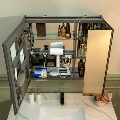 WOODBRIDGE | Smart Medicine Cabinet | with LED Lighting, Anti-Fog Mirror & Compact Bathroom Storage
