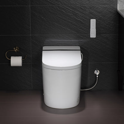 Best Seller WOODBRIDGE B0990S | Smart Bidet Toilet | Automatic Flush & Hands-Free Open/Close | Heated Seat & Remote