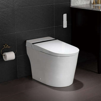 Best Seller WOODBRIDGE B0990S | Smart Bidet Toilet | Automatic Flush & Hands-Free Open/Close | Heated Seat & Remote