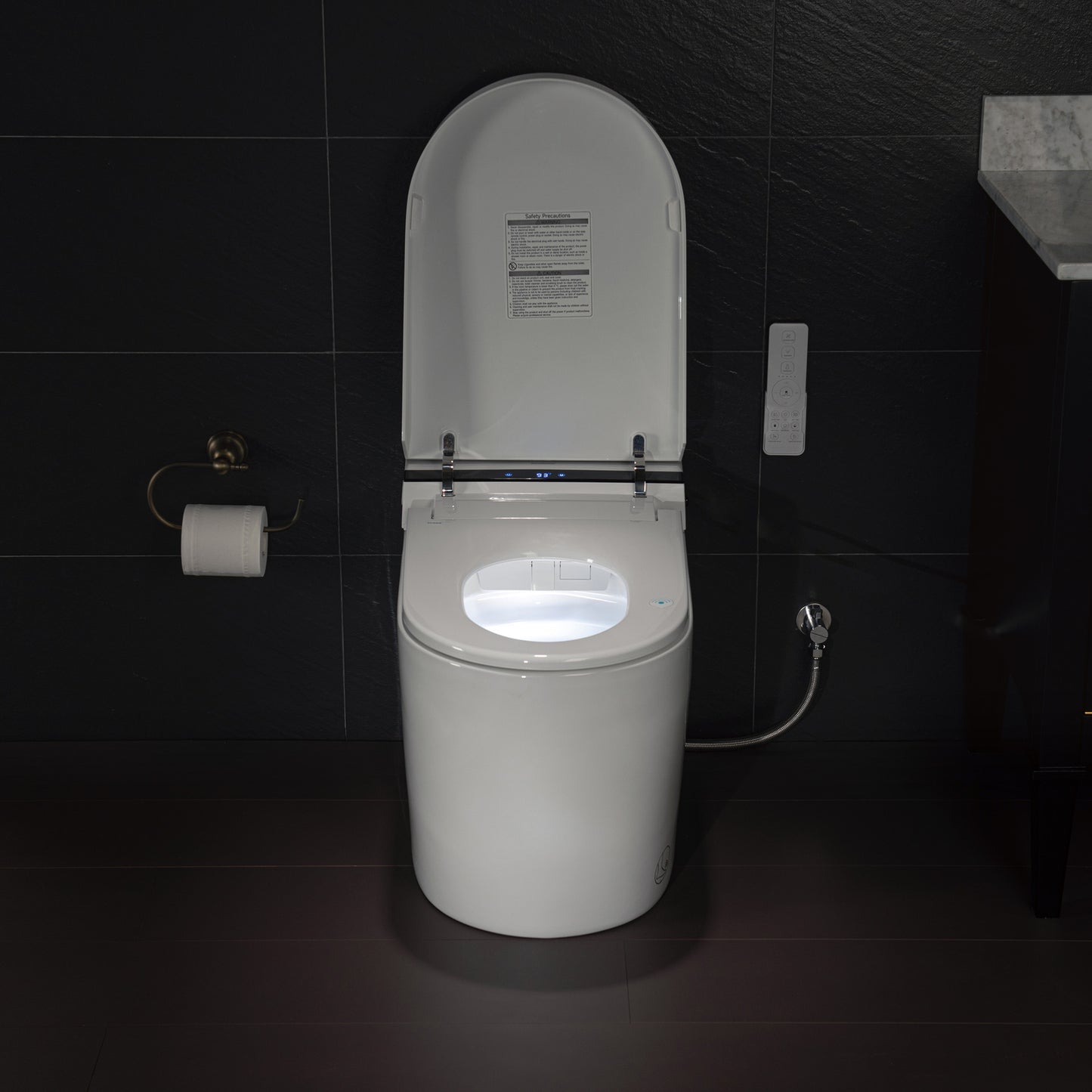 Best Seller WOODBRIDGE B0990S | Smart Bidet Toilet | Automatic Flush & Hands-Free Open/Close | Heated Seat & Remote