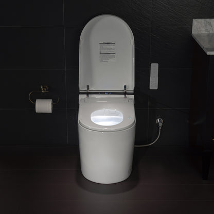 Best Seller WOODBRIDGE B0990S | Smart Bidet Toilet | Automatic Flush & Hands-Free Open/Close | Heated Seat & Remote