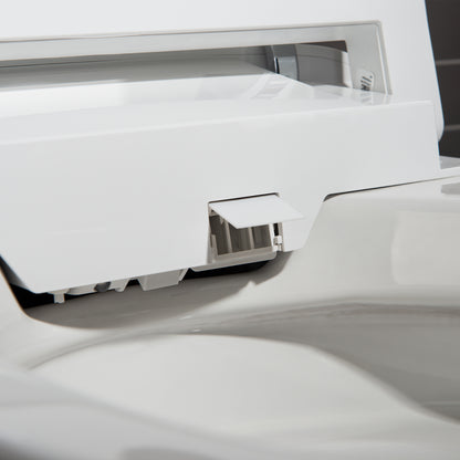 WOODBRIDGE EBT470 | Smart Bidet Toilet | Foot Sensor Auto Open/Close & Quiet Flush | Warm Air Dryer| Nightlight