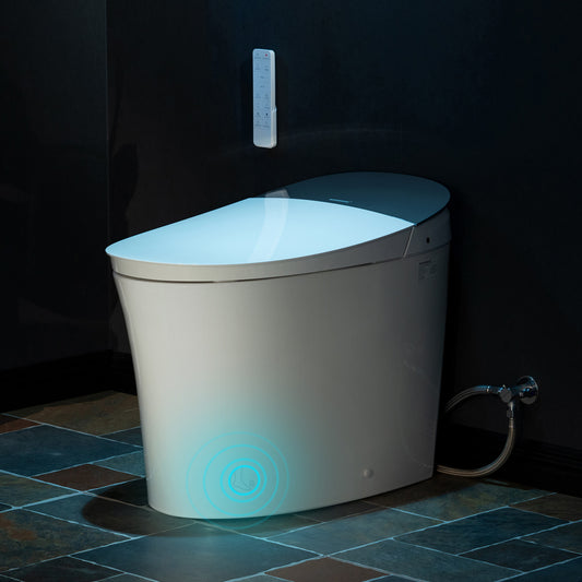 WOODBRIDGE EBT230 | Smart Bidet Toilet | Auto Open & Close with Foot Sensor | Hands-Free Auto Flush with Heated Seat