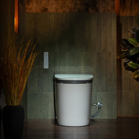WOODBRIDGE EBT350 | ADA-Compliant Smart Bidet Toilet | Automatic Open/Close Lid | Heated Seat | Auto Flush
