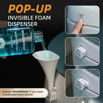 WOODBRIDGE EBT230 | Smart Bidet Toilet | Auto Open & Close with Foot Sensor | Hands-Free Auto Flush with Heated Seat