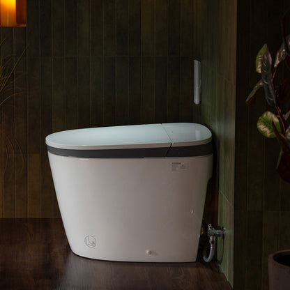 WOODBRIDGE EBT350 | ADA-Compliant Smart Bidet Toilet | Automatic Open/Close Lid | Heated Seat | Auto Flush