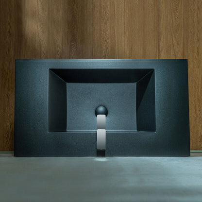 WOODBRIDGE | Wall-Mounted Floating Bathroom Vanity | Multi-Layer Engineered Wood | Black Sintered Stone Top