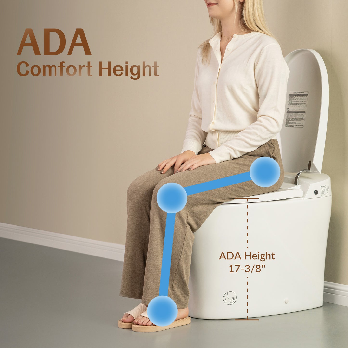 WOODBRIDGE B0970S-3.0 | Smart Bidet Toilet | Auto Flush | Heated Seat & Foot Sensor