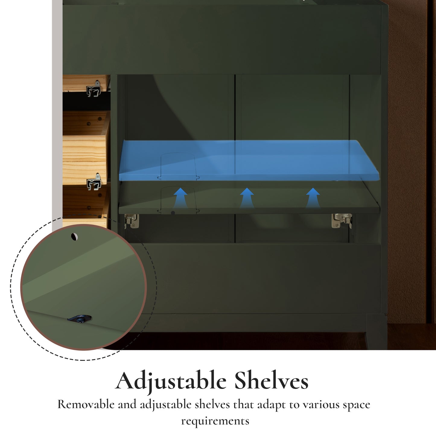 WOODBRIDGE 37" | Single Sink Bathroom Vanity | Engineered Stone Top, Solid Wood Frame, Soft-Close Drawers