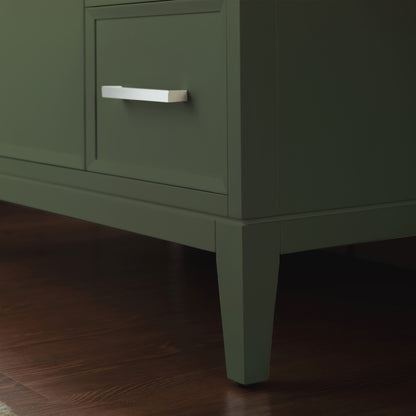 WOODBRIDGE 37" | Single Sink Bathroom Vanity | Engineered Stone Top, Solid Wood Frame, Soft-Close Drawers