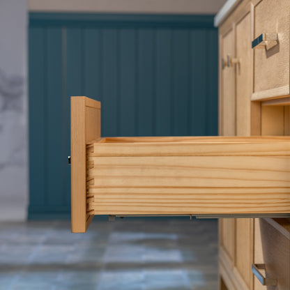 WOODBRIDGE 37" | Single Sink Bathroom Vanity | Engineered Stone Top, Solid Wood Frame, Soft-Close Drawers