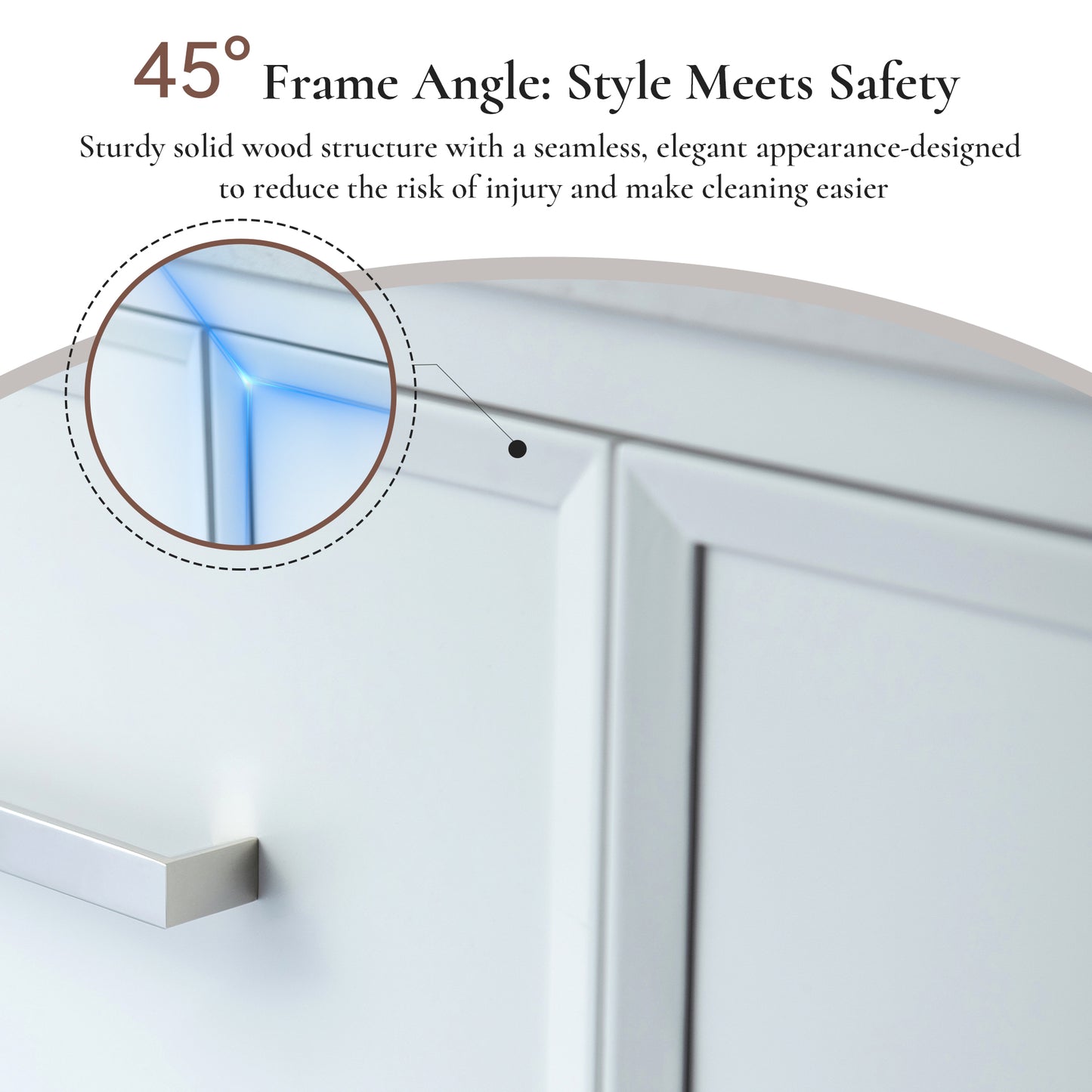 WOODBRIDGE 37" | Single Sink Bathroom Vanity | Engineered Stone Top, Solid Wood Frame, Soft-Close Drawers