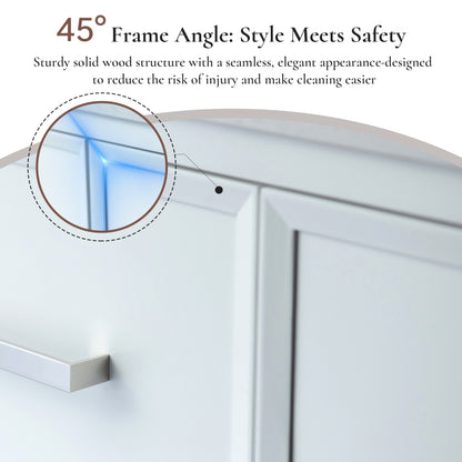 WOODBRIDGE 37" | Single Sink Bathroom Vanity | Engineered Stone Top, Solid Wood Frame, Soft-Close Drawers