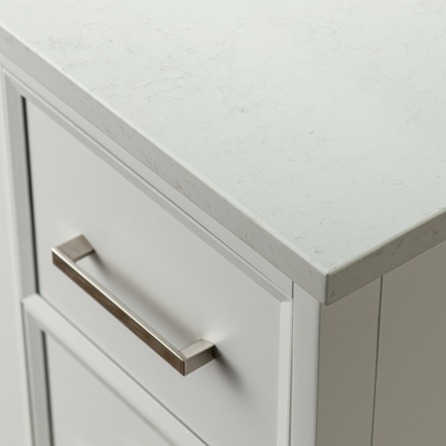 WOODBRIDGE 37" | Single Sink Bathroom Vanity | Engineered Stone Top, Solid Wood Frame, Soft-Close Drawers