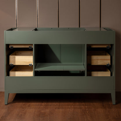 WOODBRIDGE 49" | Single Sink Bathroom Vanity | with Engineered Stone Top, Solid Wood Frame, Soft-Close Drawers