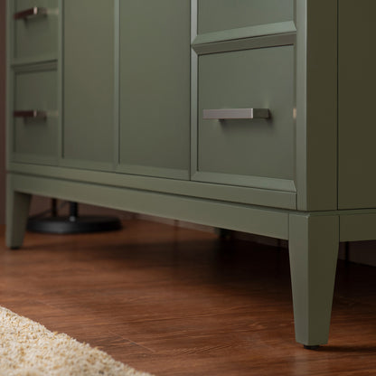 WOODBRIDGE 49" | Single Sink Bathroom Vanity | with Engineered Stone Top, Solid Wood Frame, Soft-Close Drawers