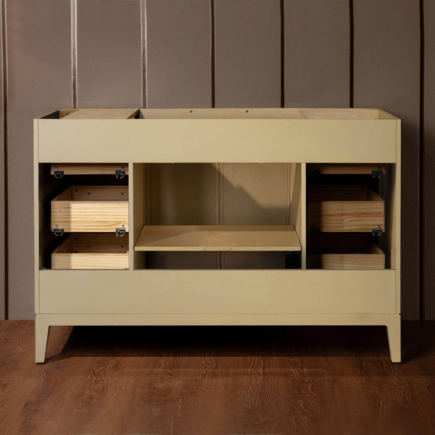 WOODBRIDGE 49" | Single Sink Bathroom Vanity | with Engineered Stone Top, Solid Wood Frame, Soft-Close Drawers