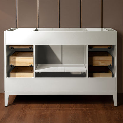 WOODBRIDGE 49" | Single Sink Bathroom Vanity | with Engineered Stone Top, Solid Wood Frame, Soft-Close Drawers