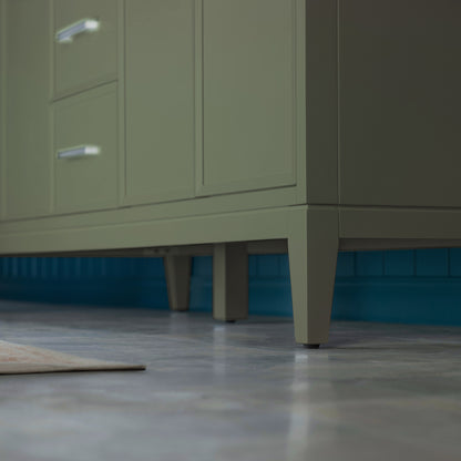 WOODBRIDGE 61" | Double Sink Bathroom Vanity | with Engineered Stone Top, Solid Wood Frame, Soft-Close Drawers