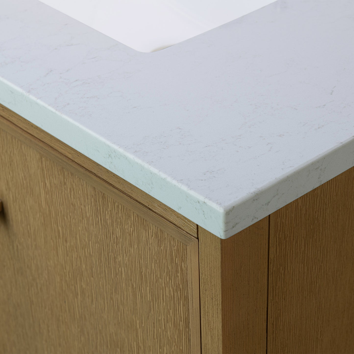 WOODBRIDGE 61" | Double Sink Bathroom Vanity | with Engineered Stone Top, Solid Wood Frame, Soft-Close Drawers