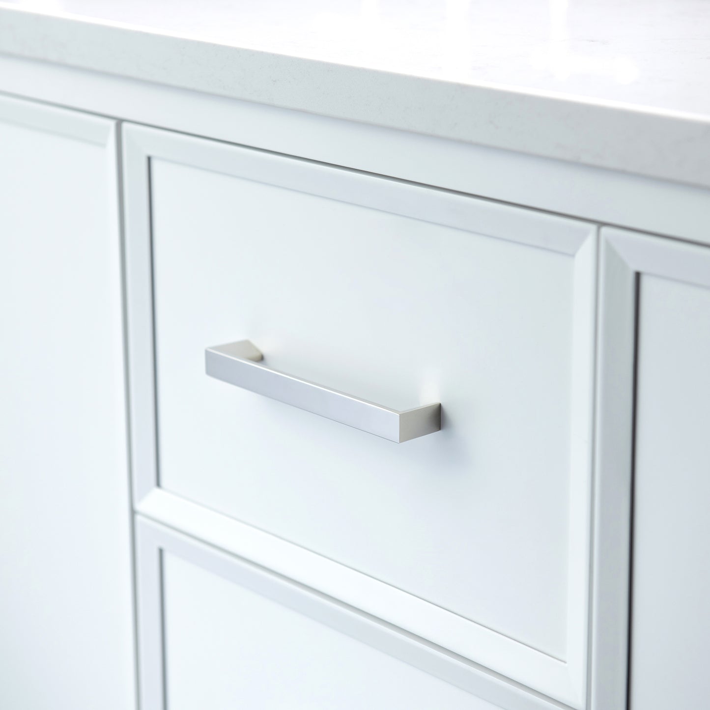 WOODBRIDGE 61" | Double Sink Bathroom Vanity | with Engineered Stone Top, Solid Wood Frame, Soft-Close Drawers