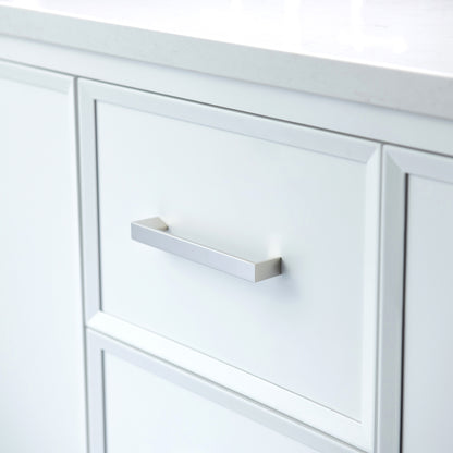 WOODBRIDGE 61" | Double Sink Bathroom Vanity | with Engineered Stone Top, Solid Wood Frame, Soft-Close Drawers
