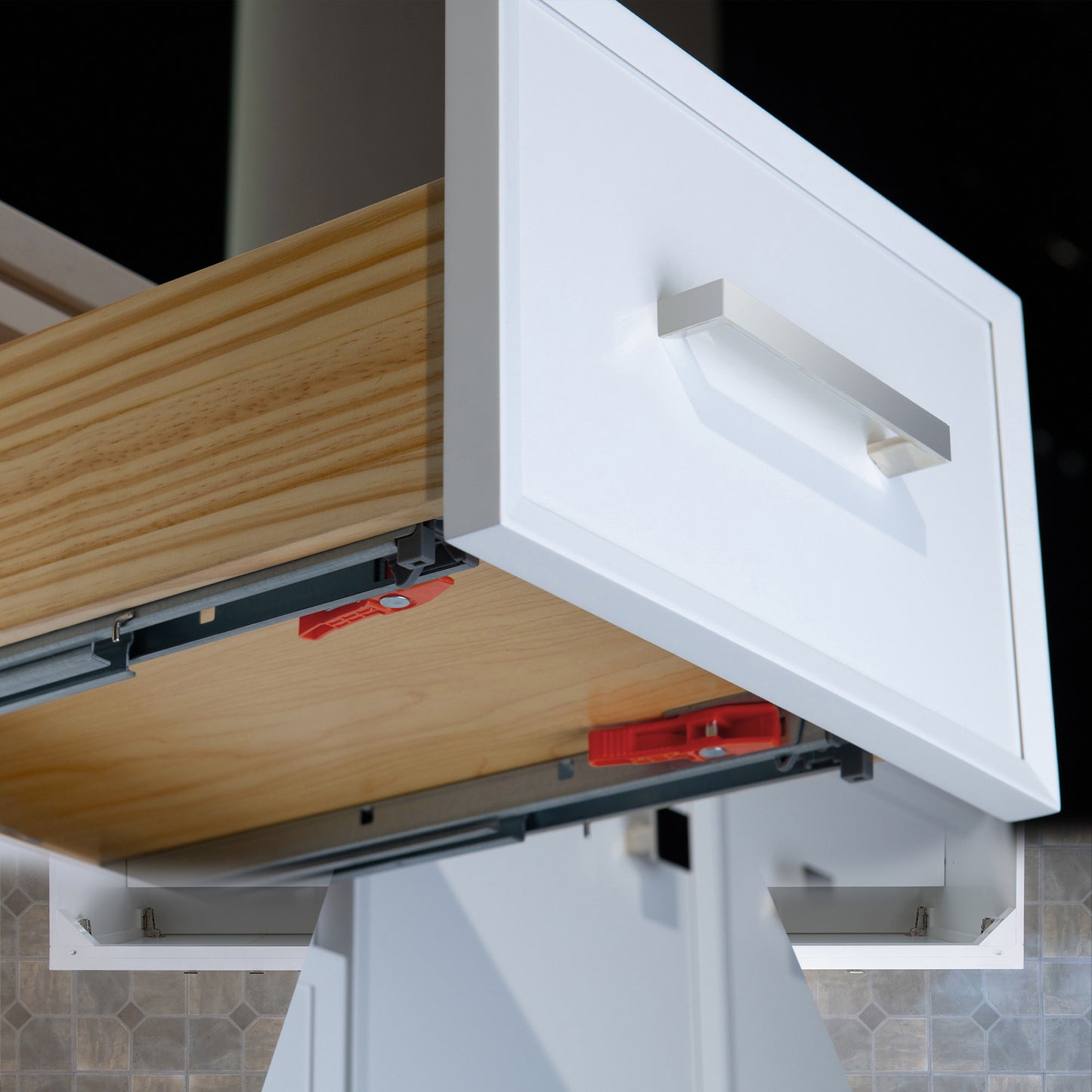 WOODBRIDGE 61" | Double Sink Bathroom Vanity | with Engineered Stone Top, Solid Wood Frame, Soft-Close Drawers