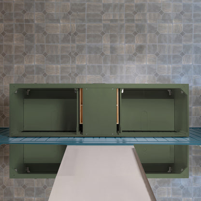 WOODBRIDGE 73" | Double Sink Bathroom Vanity | with Engineered Stone Top, Solid Wood Frame, Soft-Close Drawers