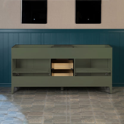 WOODBRIDGE 73" | Double Sink Bathroom Vanity | with Engineered Stone Top, Solid Wood Frame, Soft-Close Drawers