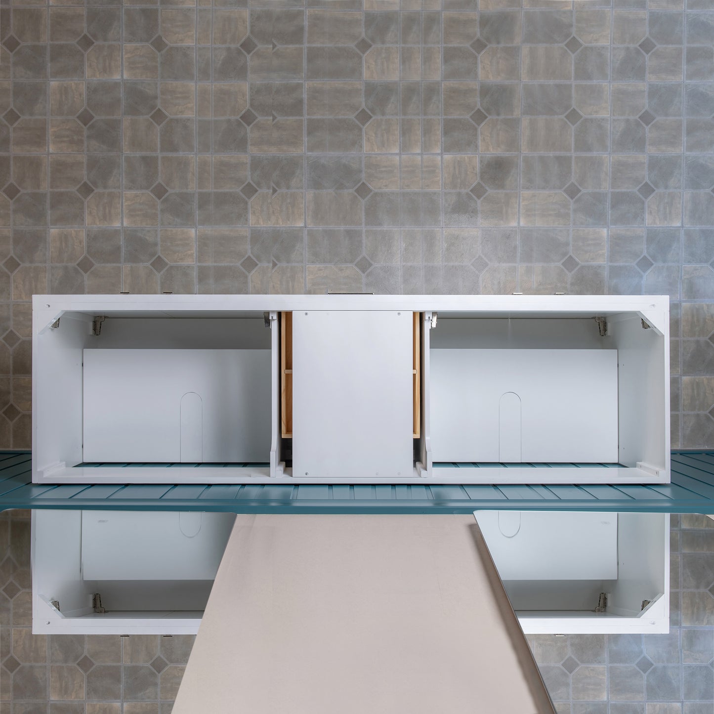 WOODBRIDGE 73" | Double Sink Bathroom Vanity | with Engineered Stone Top, Solid Wood Frame, Soft-Close Drawers