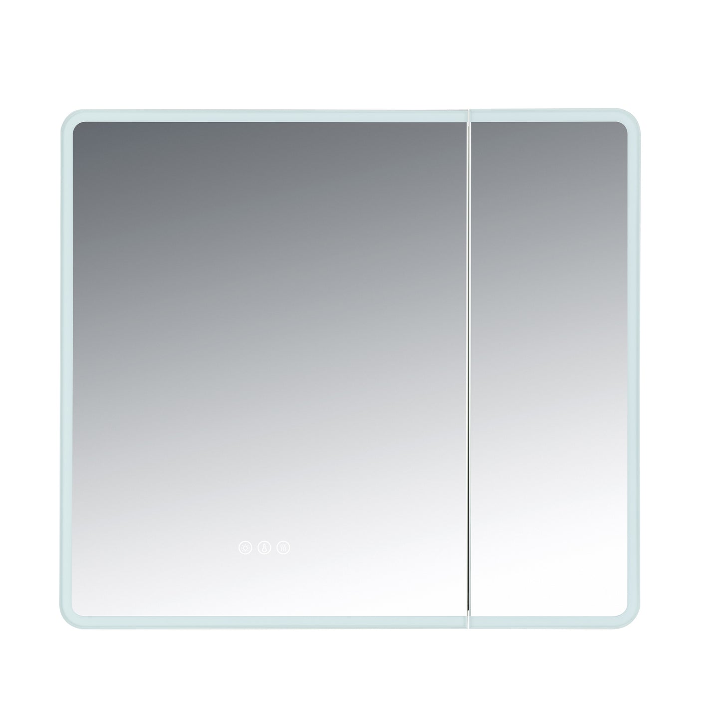 WOODBRIDGE | Modern Rectangular Medicine Cabinet | with LED Lighting, Anti-Fog Mirror & Smart Storage