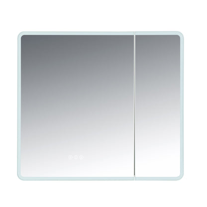 WOODBRIDGE | Modern Rectangular Medicine Cabinet | with LED Lighting, Anti-Fog Mirror & Smart Storage