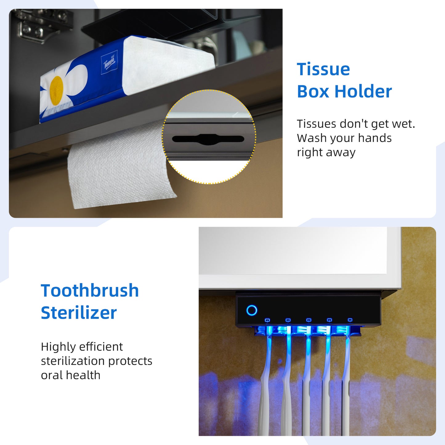 WOODBRIDGE | Smart Medicine Cabinet | with LED Lighting, Anti-Fog Mirror & Compact Bathroom Storage