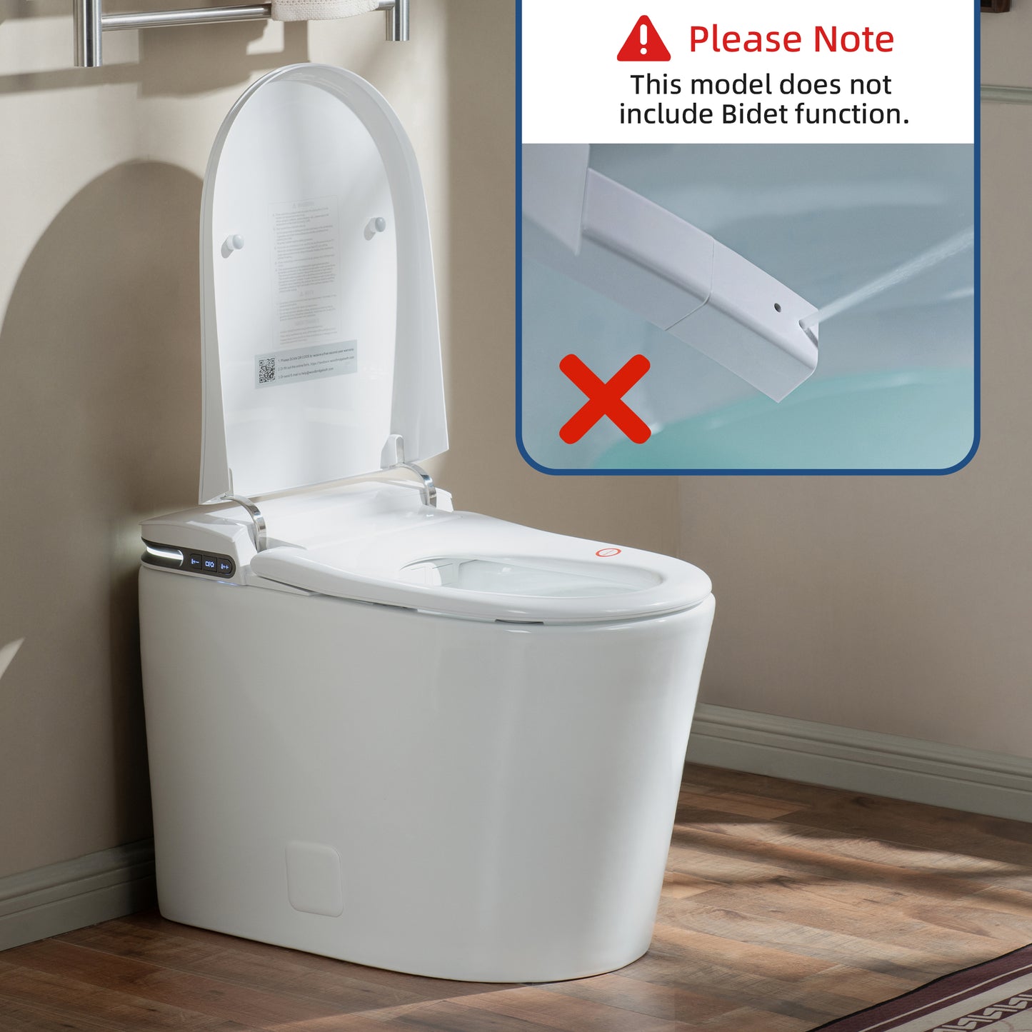 WOODBRIDGE GT100 | Smart Toilet | with Auto Open/Close, Heated Seat & Auto Flush | ADA Standard Height