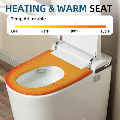 WOODBRIDGE GT100 | Smart Toilet | with Auto Open/Close, Heated Seat & Auto Flush | ADA Standard Height