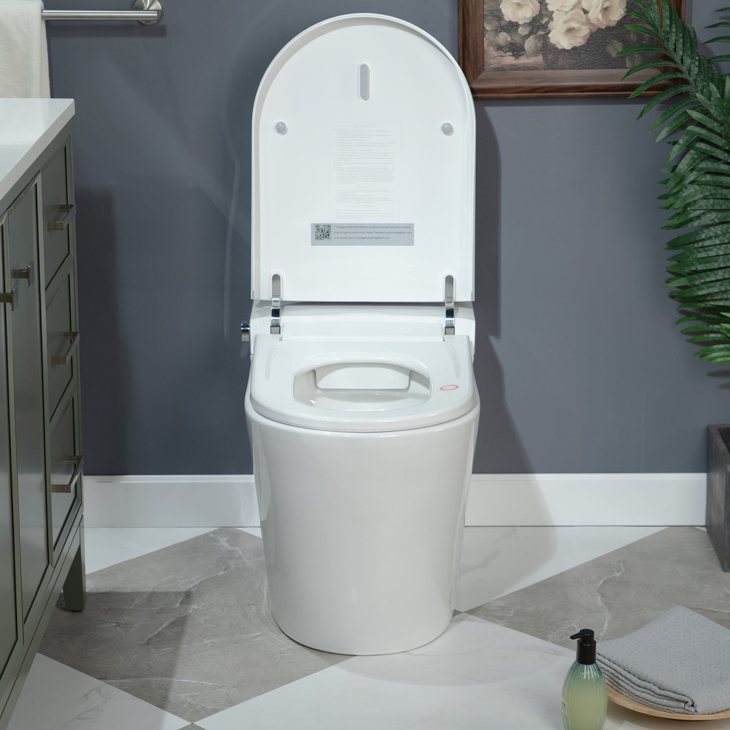 WOODBRIDGE CHT002 | Smart Toilet | with Auto Open/Close, Auto Flush & Heated Seat (No Bidet)