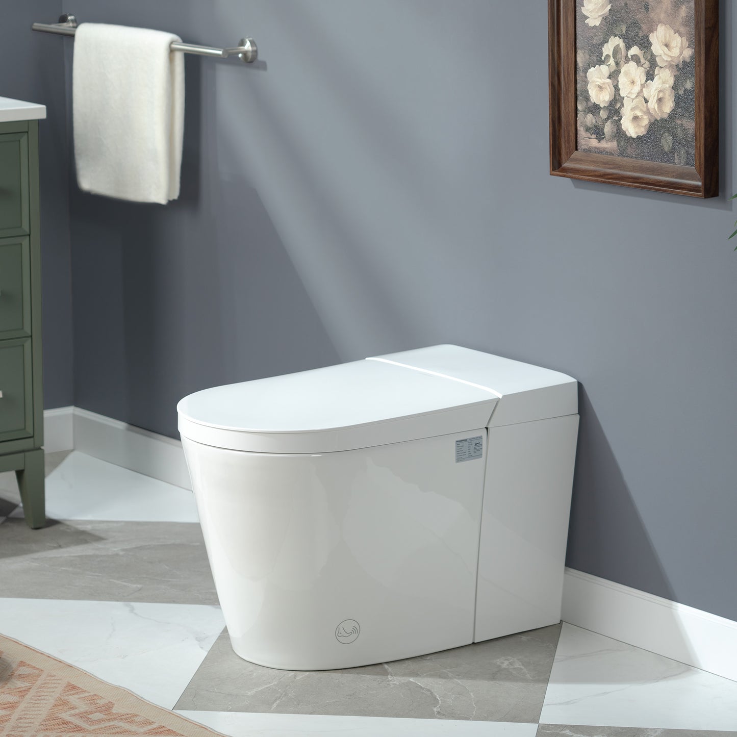 WOODBRIDGE CHT002 | Smart Toilet | with Auto Open/Close, Auto Flush & Heated Seat (No Bidet)