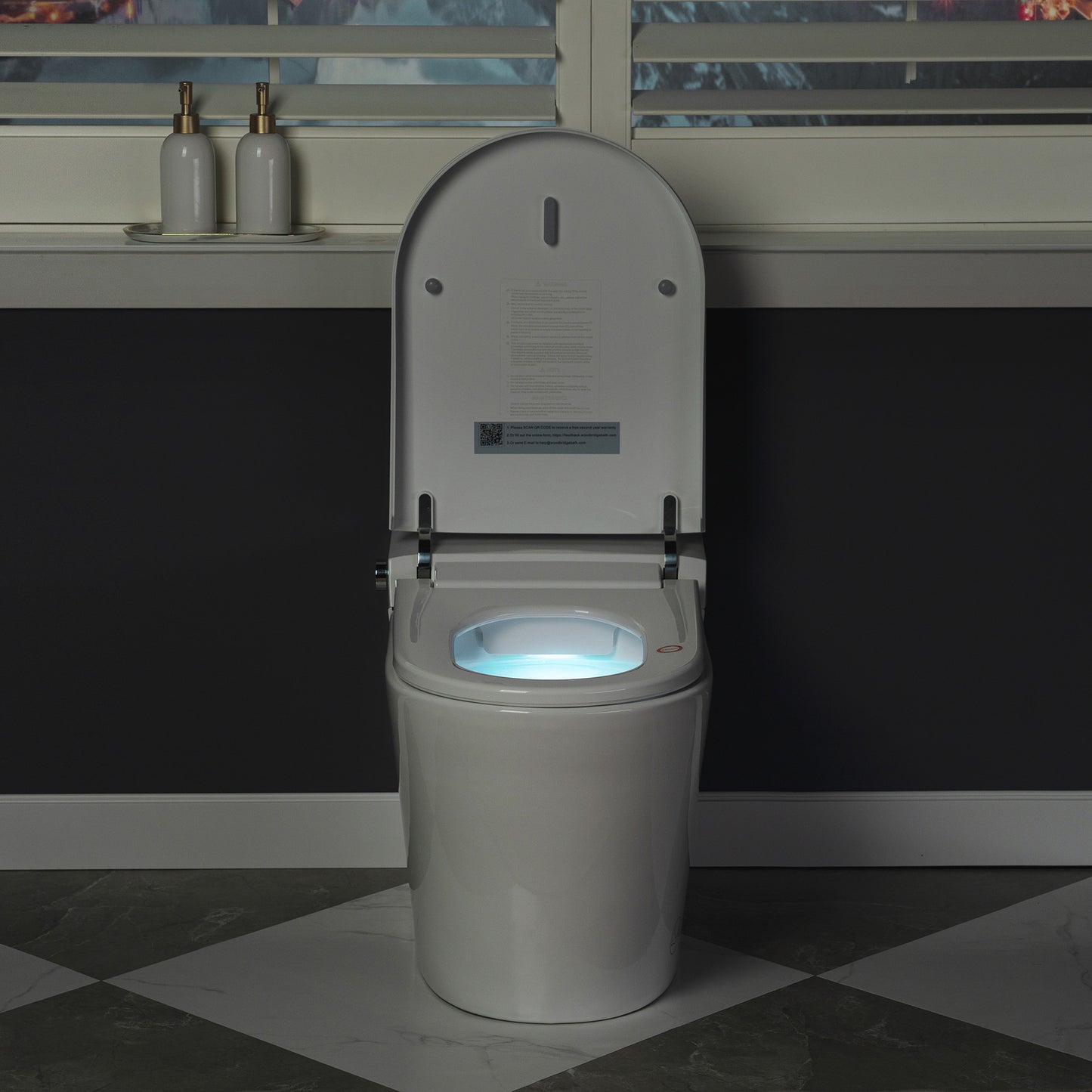 WOODBRIDGE CHT002 | Smart Toilet | with Auto Open/Close, Auto Flush & Heated Seat (No Bidet)