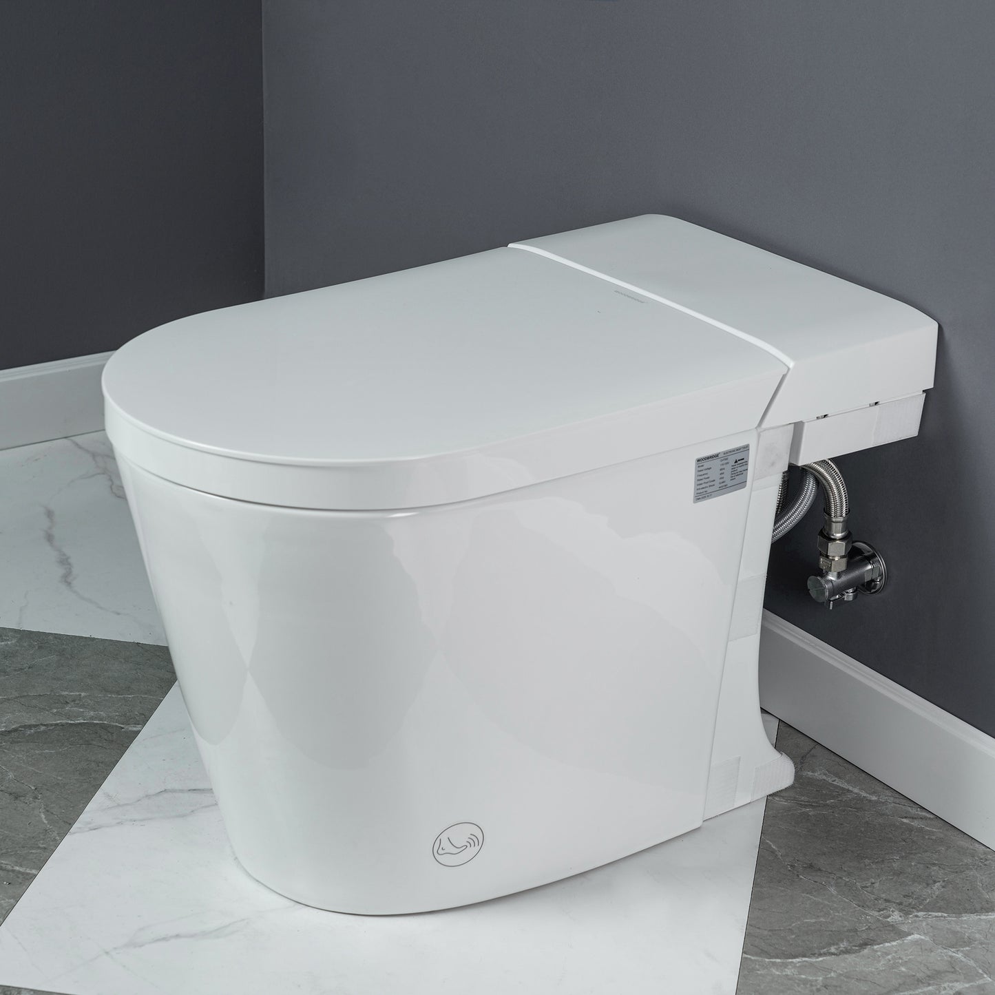 WOODBRIDGE CHT002 | Smart Toilet | with Auto Open/Close, Auto Flush & Heated Seat (No Bidet)