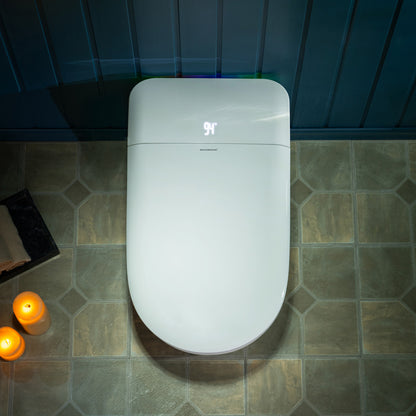 WOODBRIDGE GT071-2.0 |  ADA Height Smart Bidet Toilet | with Auto Lid, UV Nozzle & Warm Air Dryer