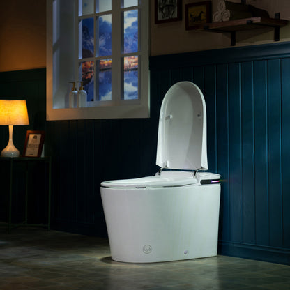 WOODBRIDGE GT071-2.0 |  ADA Height Smart Bidet Toilet | with Auto Lid, UV Nozzle & Warm Air Dryer