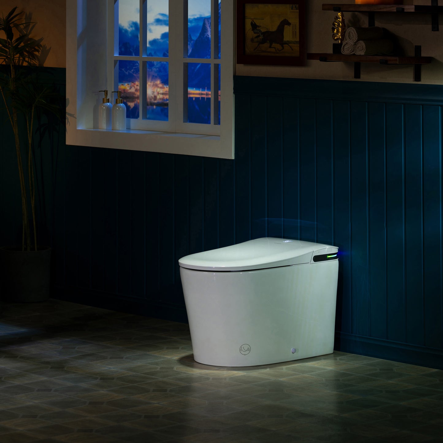 WOODBRIDGE GT071-2.0 |  ADA Height Smart Bidet Toilet | with Auto Lid, UV Nozzle & Warm Air Dryer