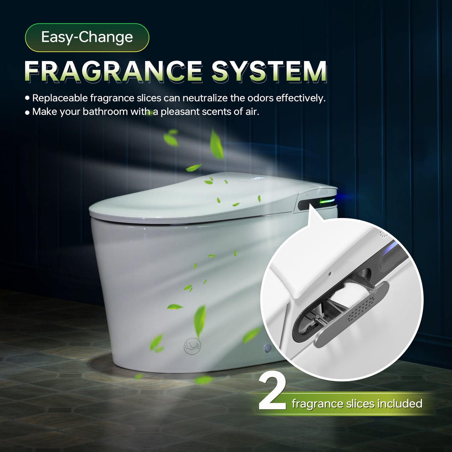 WOODBRIDGE GT071-2.0 |  ADA Height Smart Bidet Toilet | with Auto Lid, UV Nozzle & Warm Air Dryer