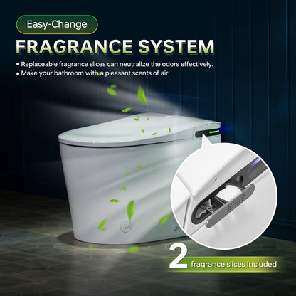 WOODBRIDGE GT071-2.0 |  ADA Height Smart Bidet Toilet | with Auto Lid, UV Nozzle & Warm Air Dryer