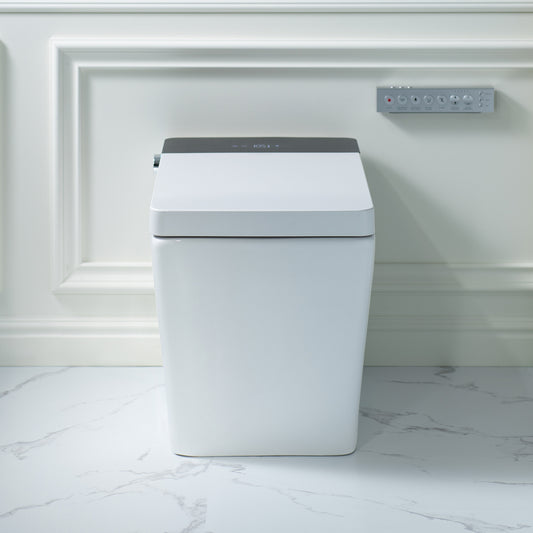 WOODBRIDGE EBT-WH01-2.0 | Square Smart Bidet Toilet | with Auto Flush, Heated Seat & Warm Water