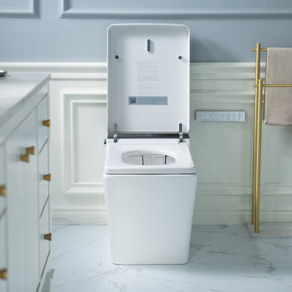 WOODBRIDGE EBT-WH01-2.0 | Square Smart Bidet Toilet | with Auto Flush, Heated Seat & Warm Water