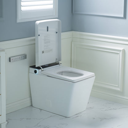 WOODBRIDGE EBT-WH01-2.0 | Square Smart Bidet Toilet | with Auto Flush, Heated Seat & Warm Water