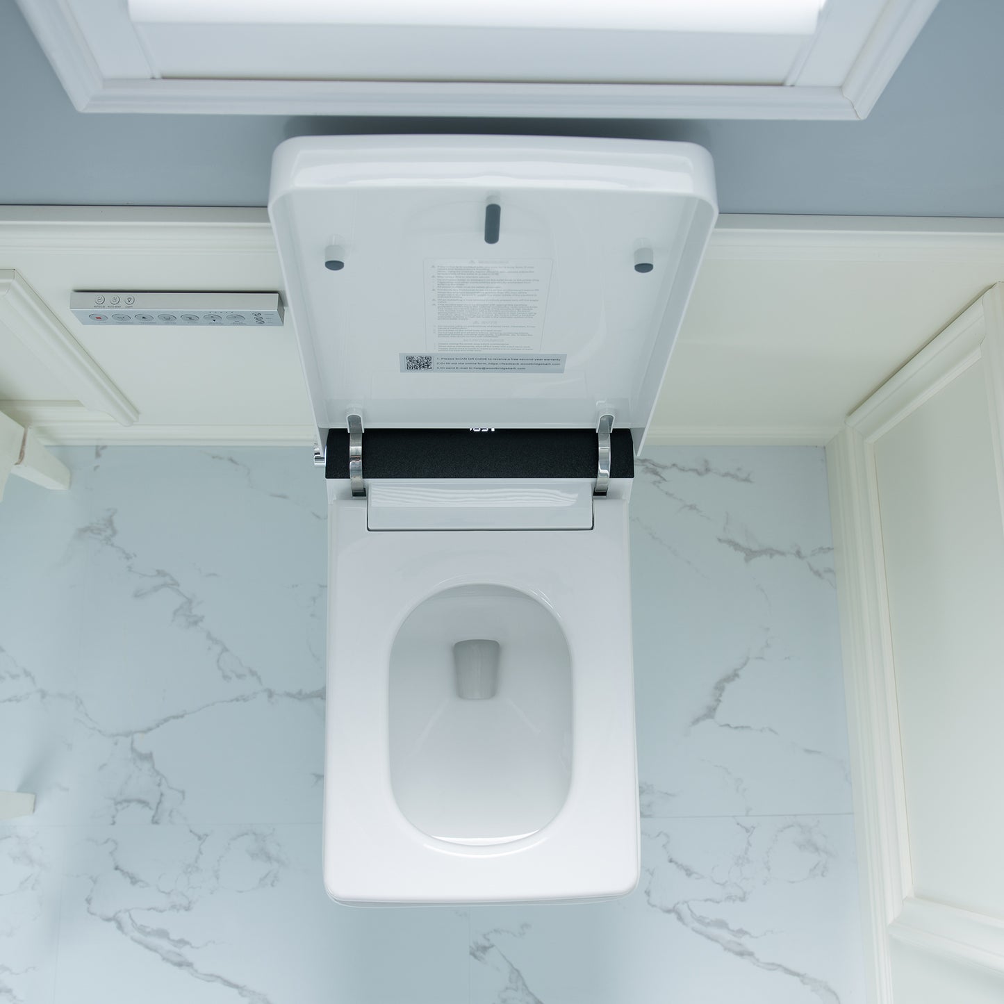 WOODBRIDGE EBT-WH01-2.0 | Square Smart Bidet Toilet | with Auto Flush, Heated Seat & Warm Water